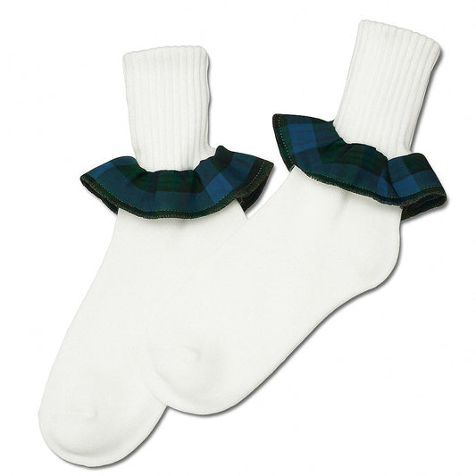 Socks Plaid Ruffle [1749]