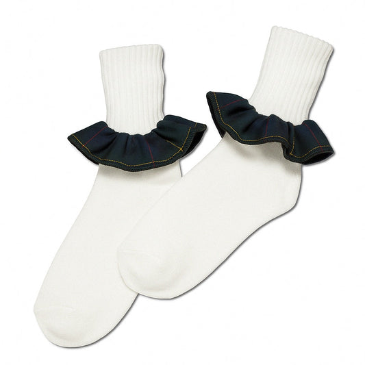 Socks Plaid Ruffle [1715]