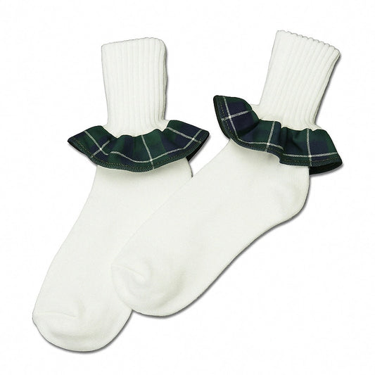 Socks Plaid Ruffle [1726]