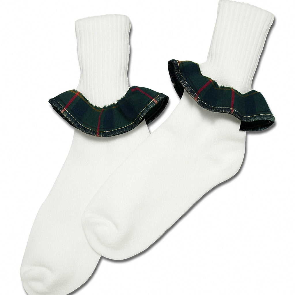 Socks Plaid Ruffle [1644]