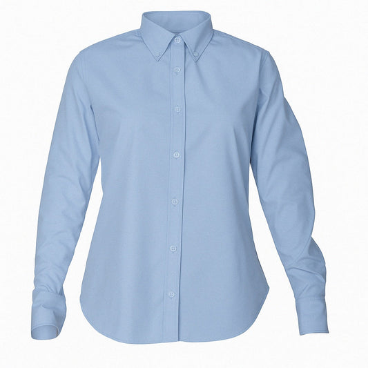 Camisa Oxford entallada para mujer (talla L) (1607)