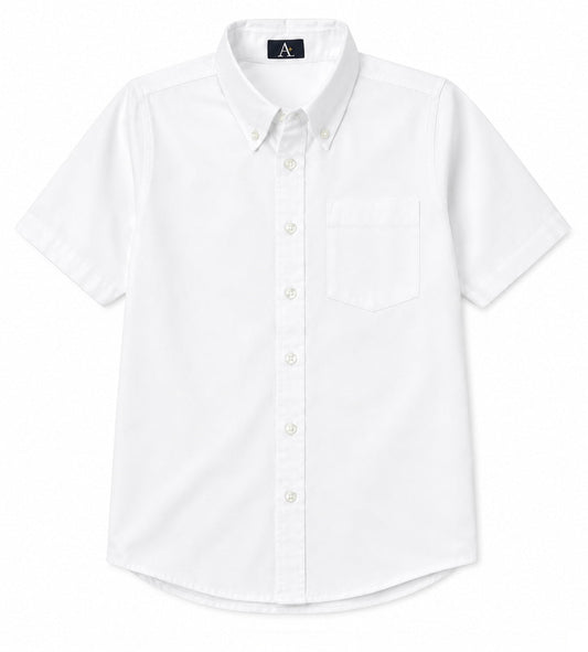 A+ Oxford Shirt - Unisex Youth S/S [1655]
