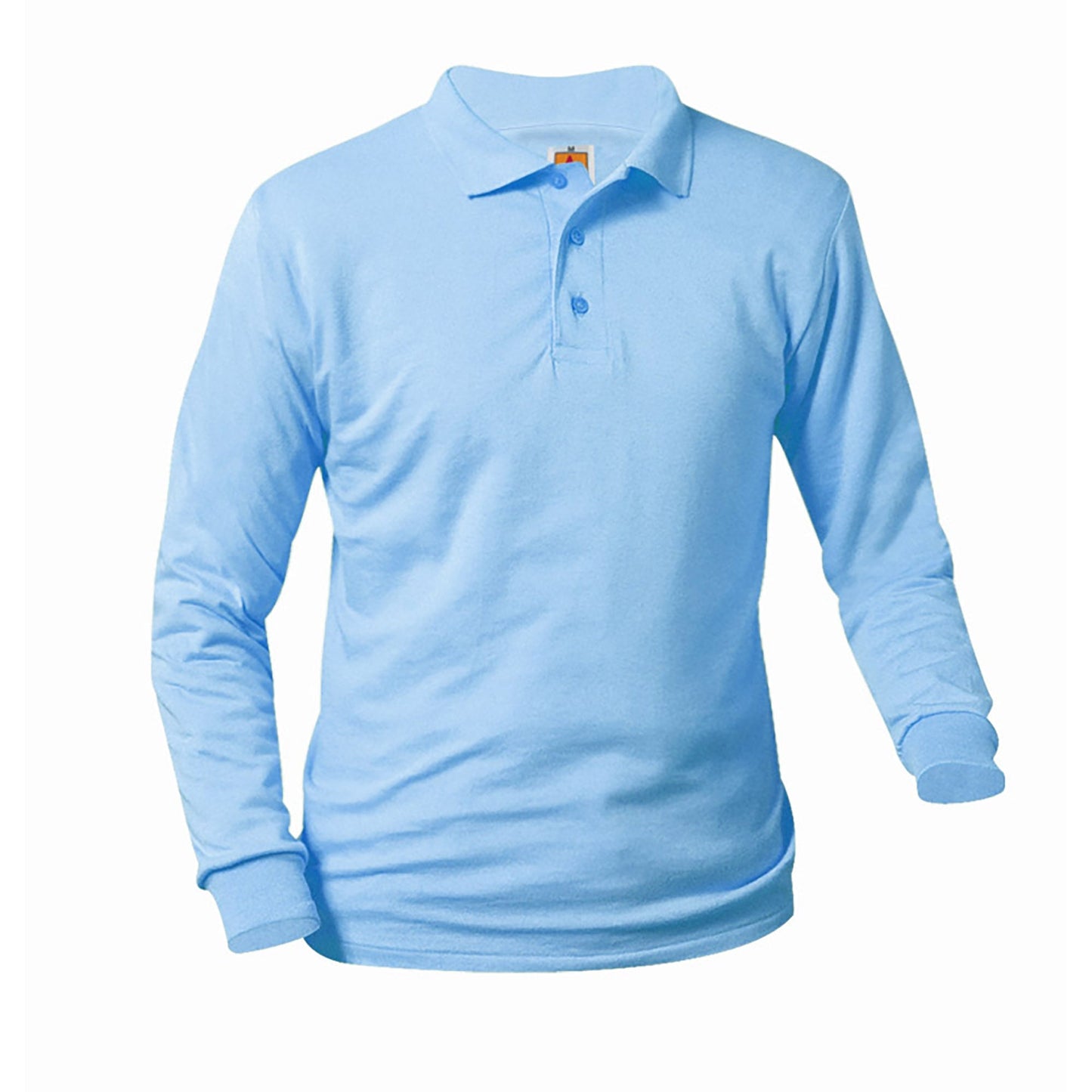 Camisa de punto interlock unisex Polo de manga larga (1669)