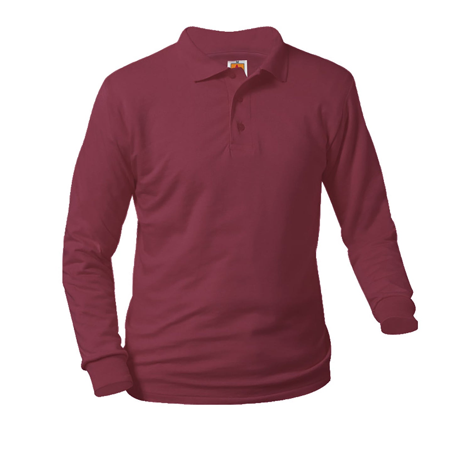 Camisa de punto interlock unisex Polo de manga larga (1615)