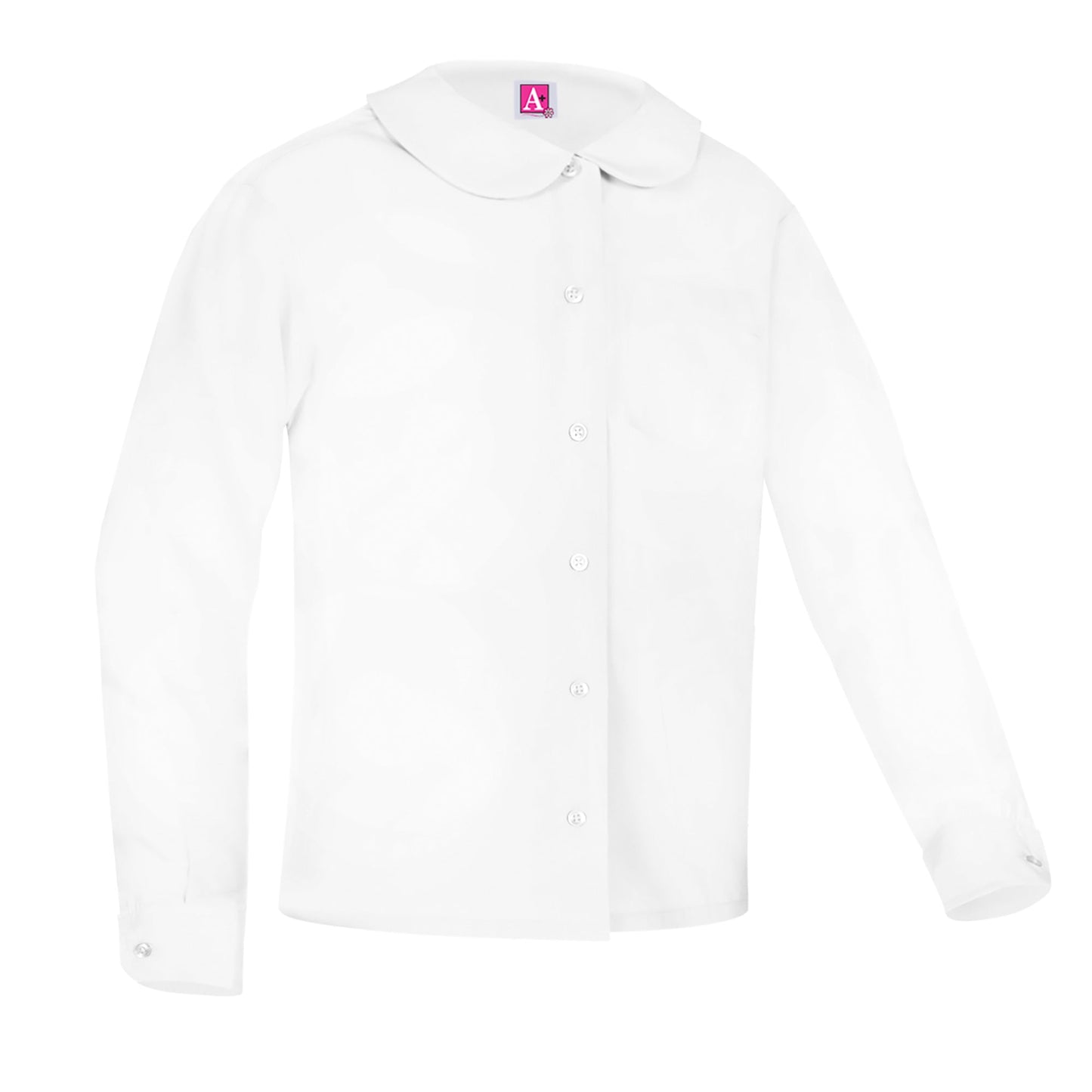 Blusa de cuello Peter Pan de manga larga (1608)
