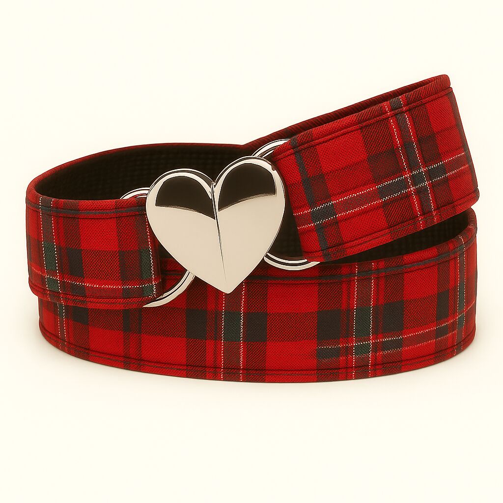 Belt - Plaid Heart [1602]