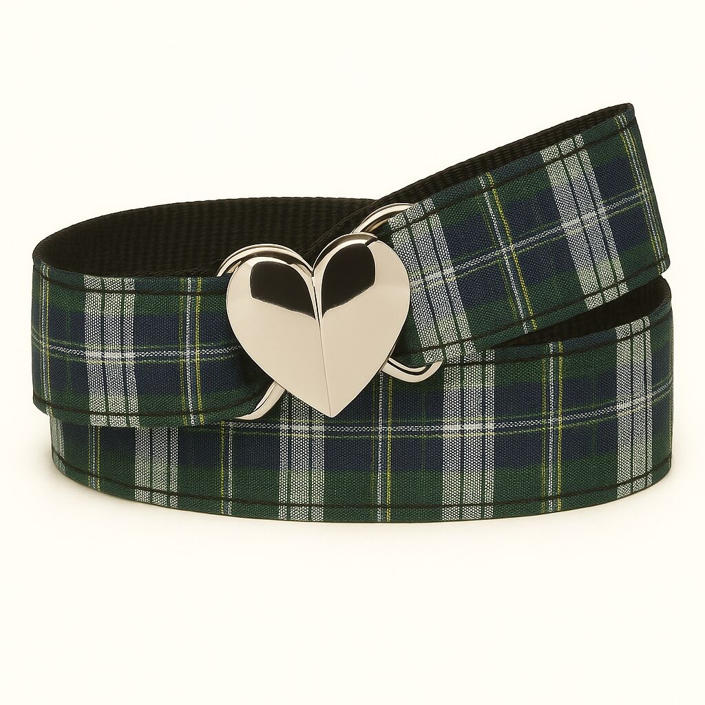 Belt - Plaid Heart [1654]