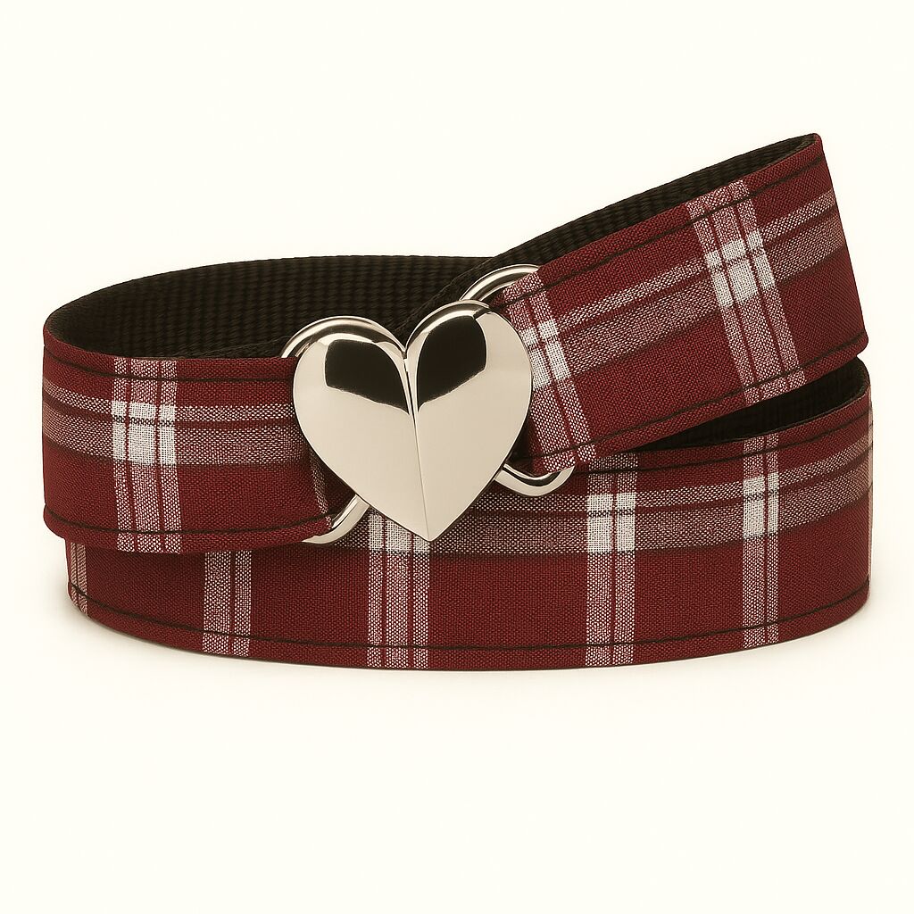 Belt - Plaid Heart [1714]