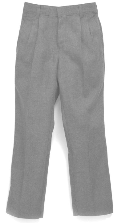 Boys Flannel Dress Pants - #1258/7862/7863 - Grey