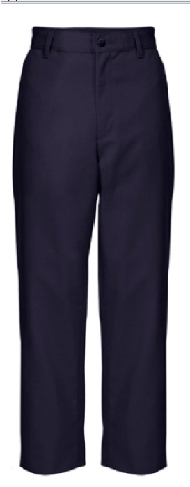 Boys Relaxed Fit Twill Pants - Flat Front - A+ #7021/7750 - Navy Blue