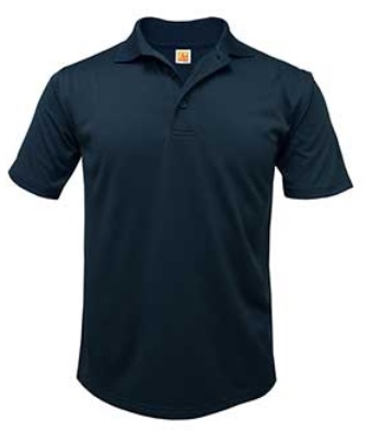 St. Philip's Catholic School - Unisex Performance Knit Polo Shirt - Moisture Wicking - 100% Polyester - Short Sleeve