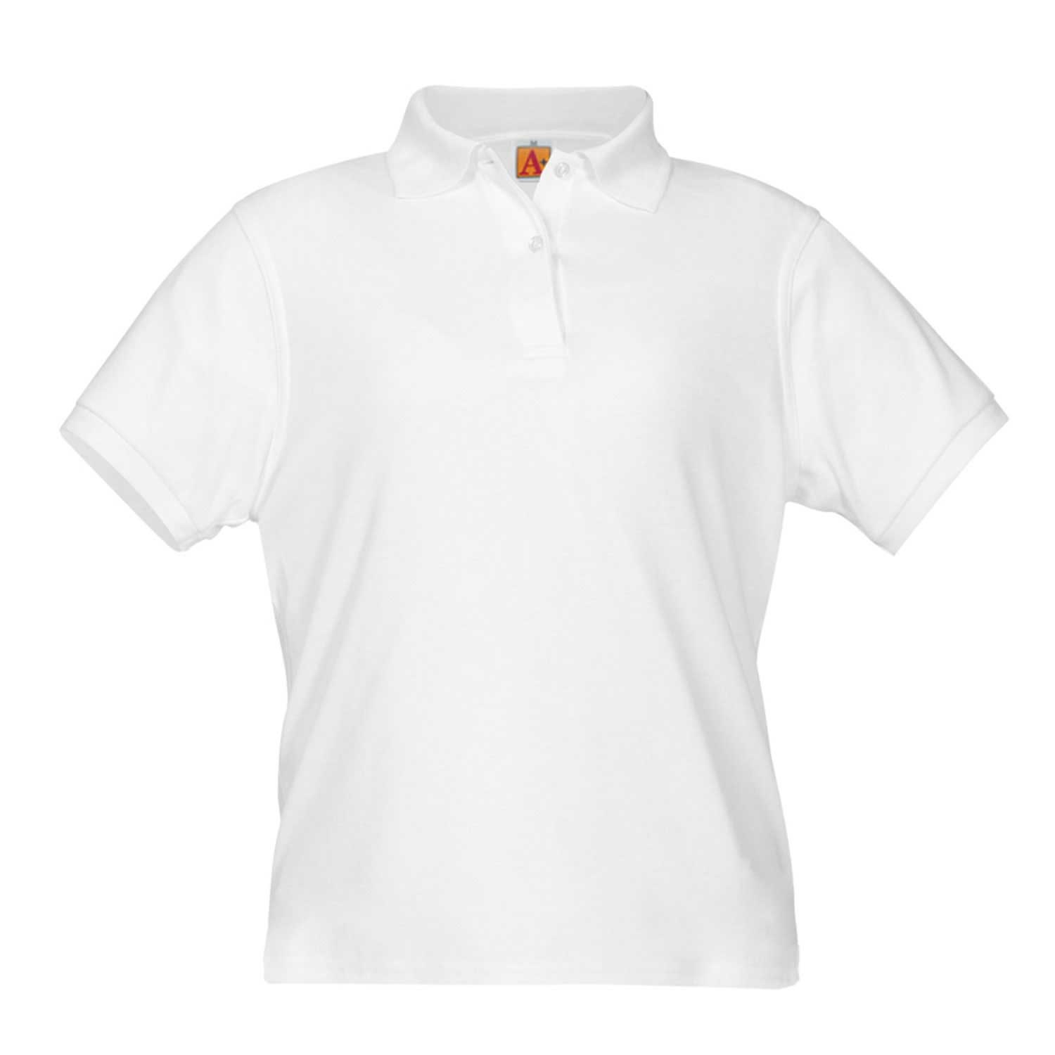 St. Philip's Catholic School - Girls Fitted Interlock Knit Polo Shirt - Short Sleeve