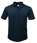 St. Philip's Catholic School - Unisex Performance Knit Polo Shirt - Moisture Wicking - 100% Polyester - Short Sleeve